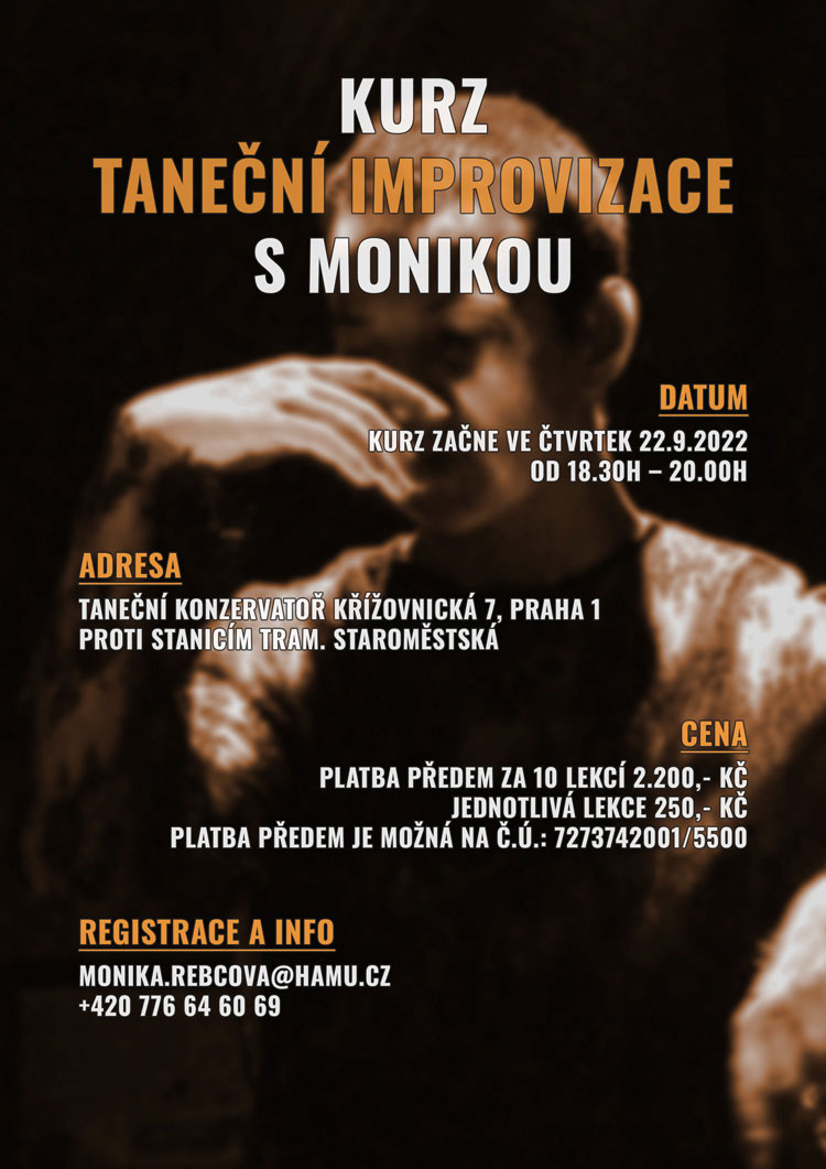 Kurz taneční improvizace s Monikou, lekce od 22.9.2022